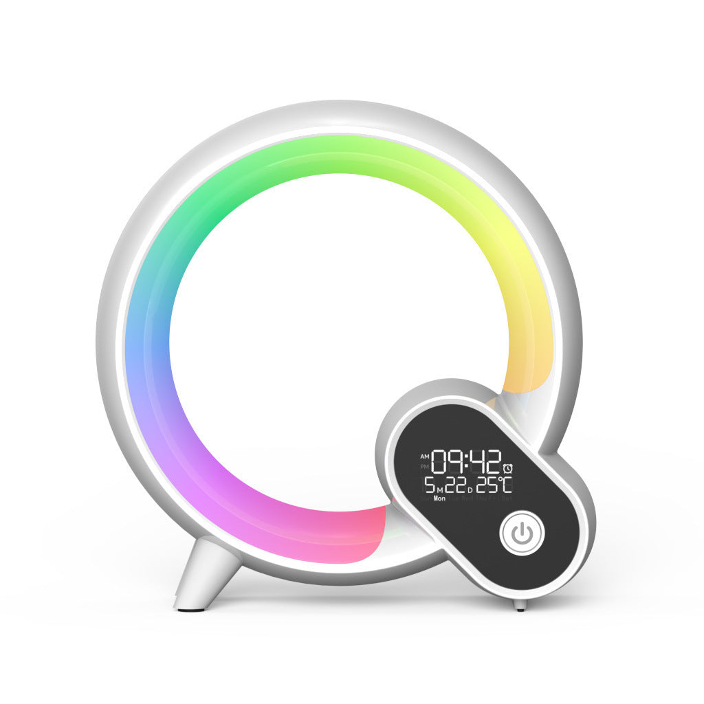 Light Alarm Clock Bluetooth Audio Intelligent Wake-up Colorful Atmosphere Light