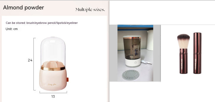 Women Eye Shadow Brush Cleaning Tool Portable Electric Machine With USB Charging Automatic Cosmetic Brush