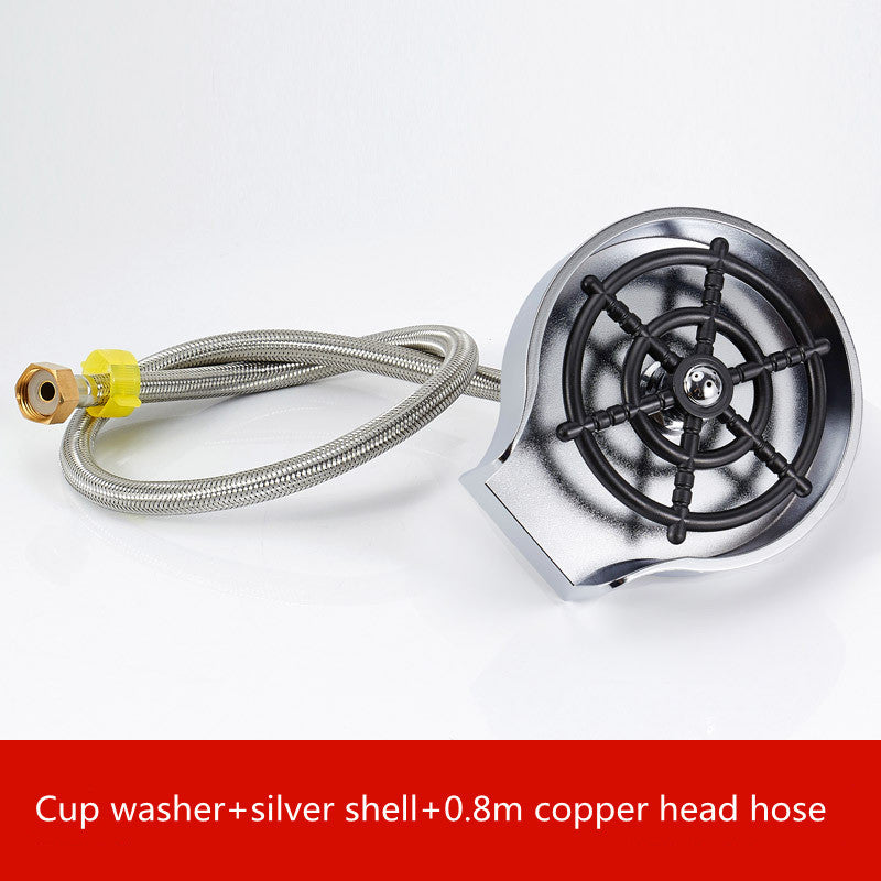 Cup Washer Sink High-pressure Spray Automatic Faucet Coffee Pitcher Wash Cup Tool Kitchen