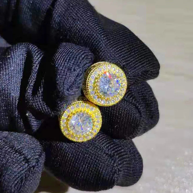 Earring White Gold Yellow Gold Color Wedding For Women
