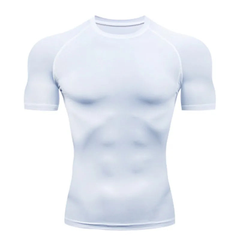 Men's T Shirt Outdoor Training Fitness Gym Jogging Running Sweatshirt