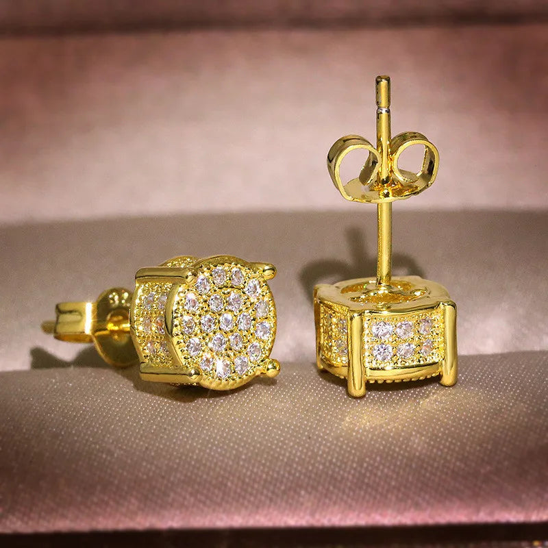 Earring White Gold Yellow Gold Color Wedding For Women