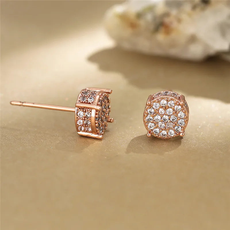 Earring White Gold Yellow Gold Color Wedding For Women