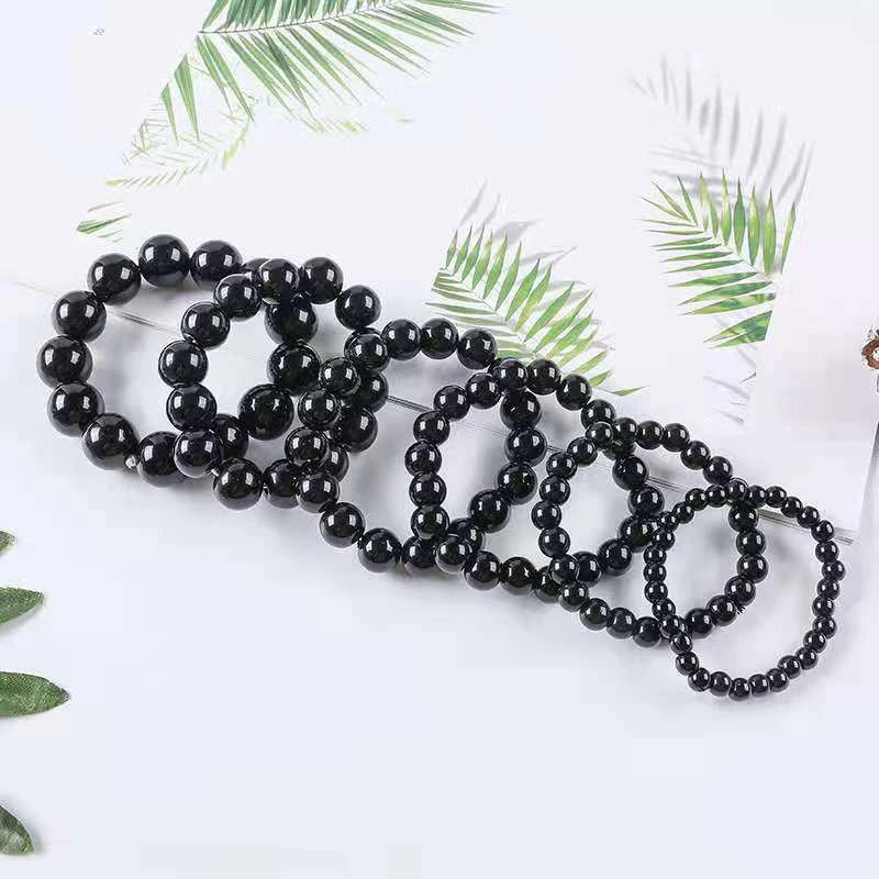 Black Natural Bracelets Women Men Jewelrys