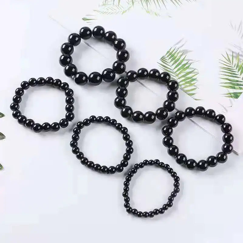 Black Natural Bracelets Women Men Jewelrys