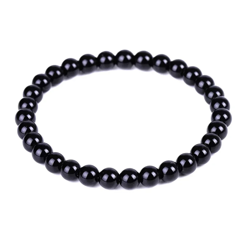Black Natural Bracelets Women Men Jewelrys