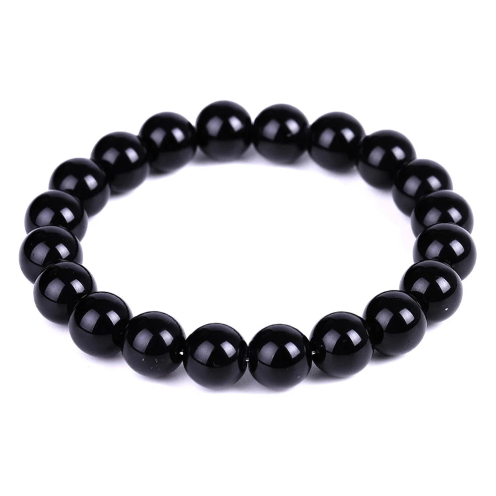 Black Natural Bracelets Women Men Jewelrys