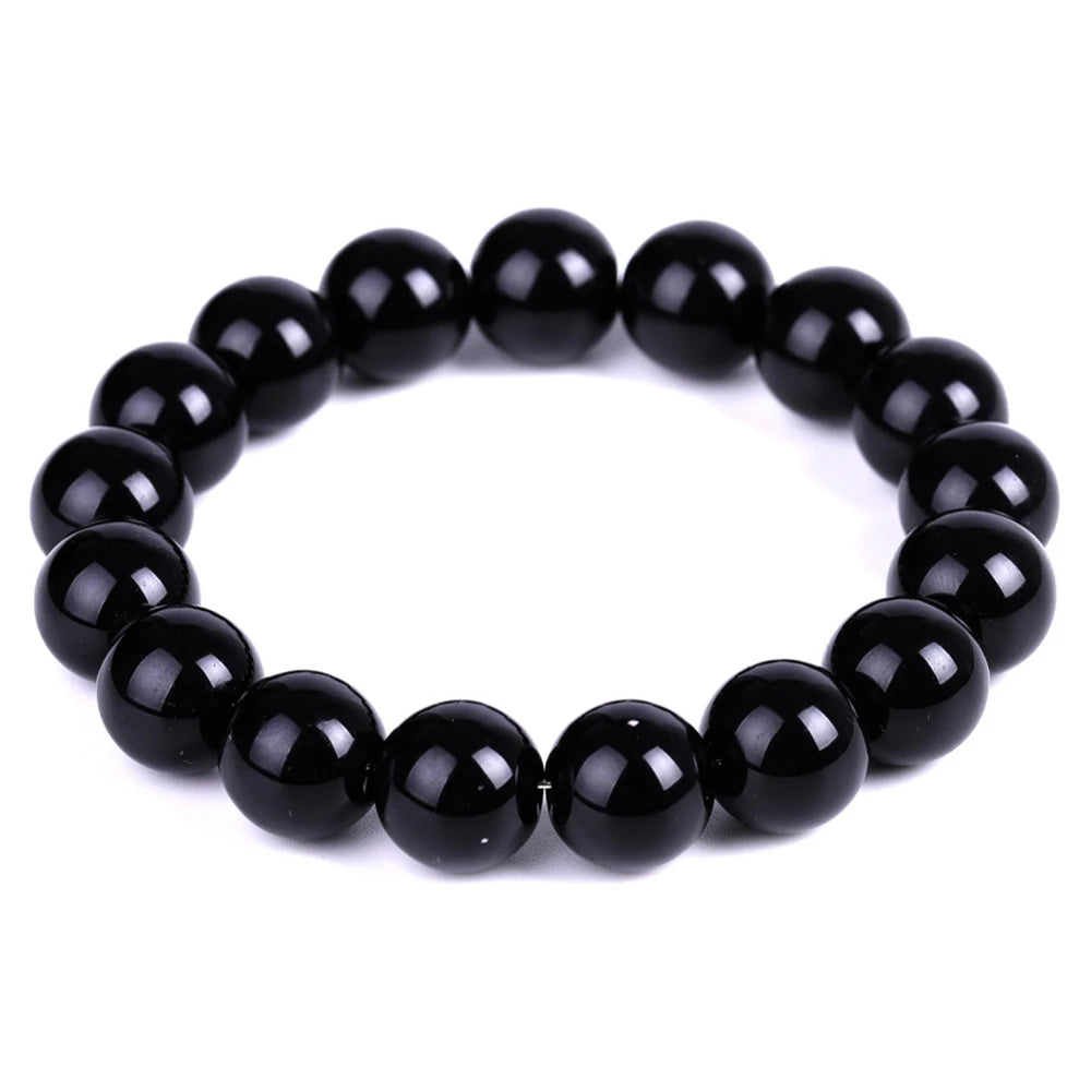 Black Natural Bracelets Women Men Jewelrys