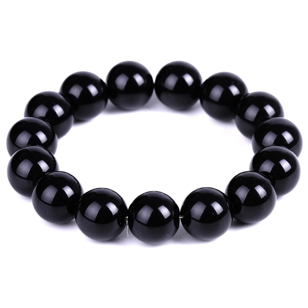 Black Natural Bracelets Women Men Jewelrys