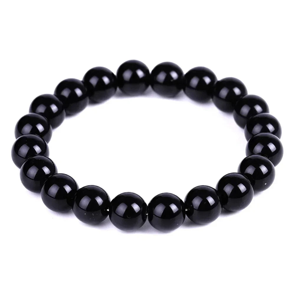 Black Natural Bracelets Women Men Jewelrys