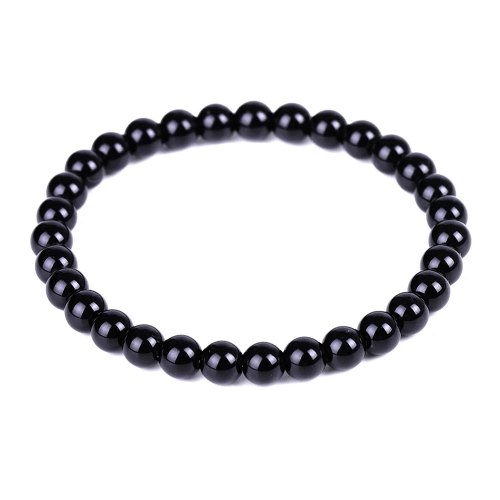 Black Natural Bracelets Women Men Jewelrys