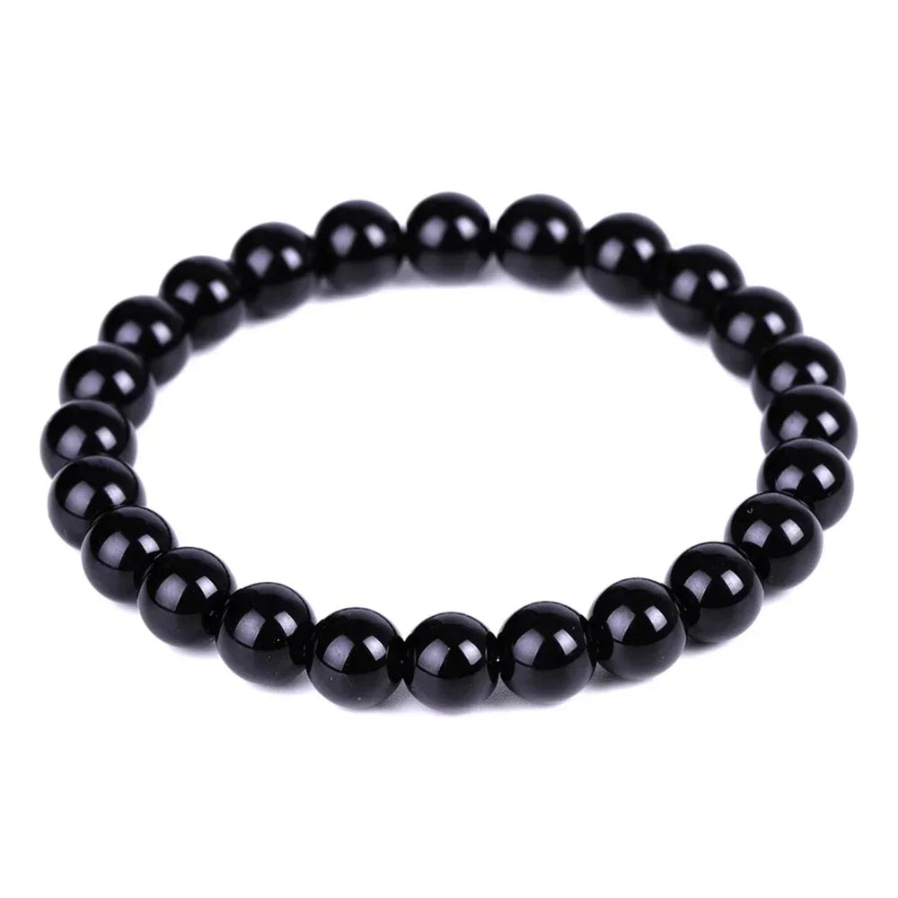 Black Natural Bracelets Women Men Jewelrys