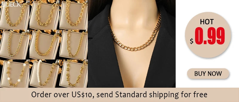 Stainless Bracelet Bangles For Women 18K Gold Chain Waterproof Jewelry