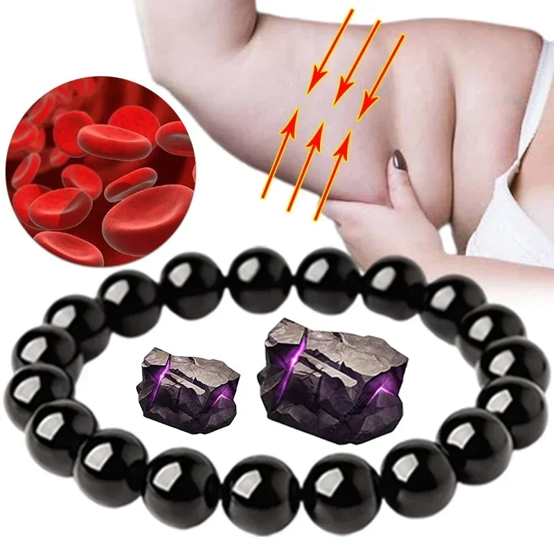 Black Natural Bracelets Women Men Jewelrys