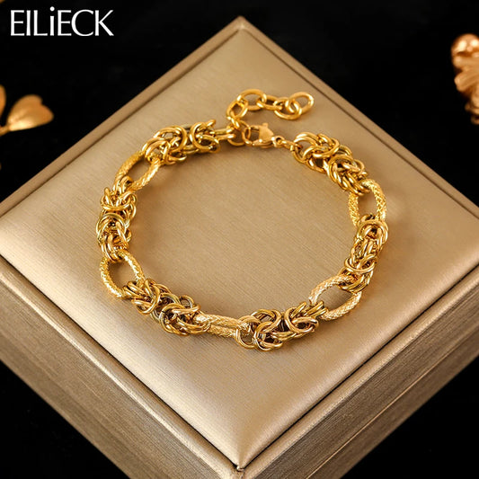Stainless Bracelet Bangles For Women 18K Gold Chain Waterproof Jewelry