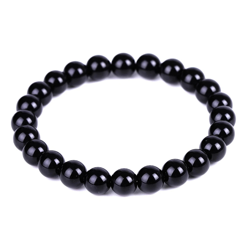 Black Natural Bracelets Women Men Jewelrys