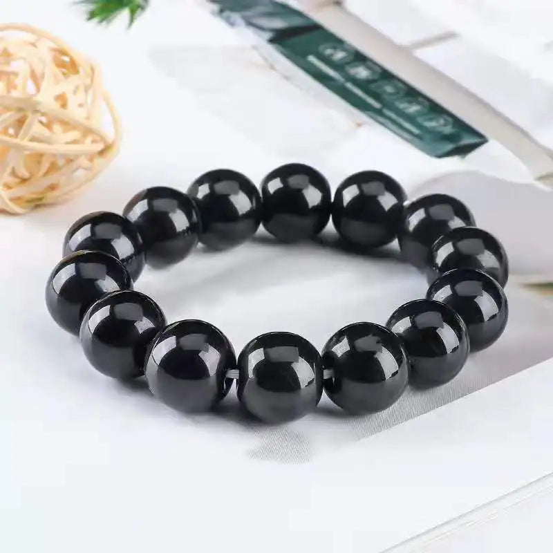 Black Natural Bracelets Women Men Jewelrys
