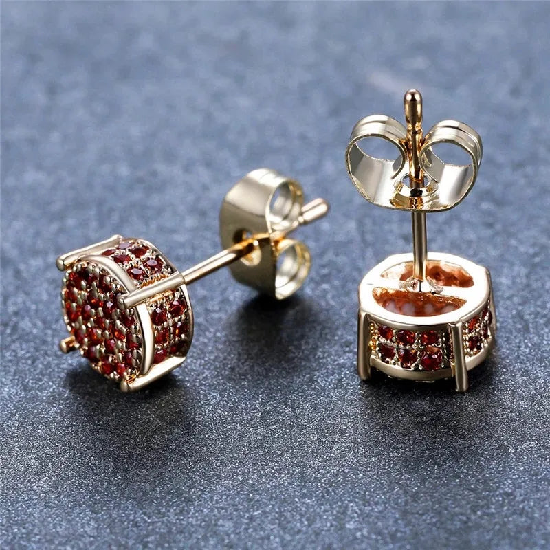 Earring White Gold Yellow Gold Color Wedding For Women