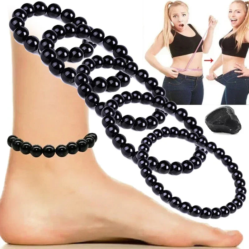 Black Natural Bracelets Women Men Jewelrys