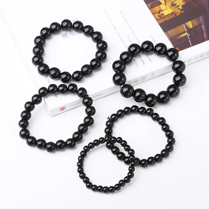 Black Natural Bracelets Women Men Jewelrys
