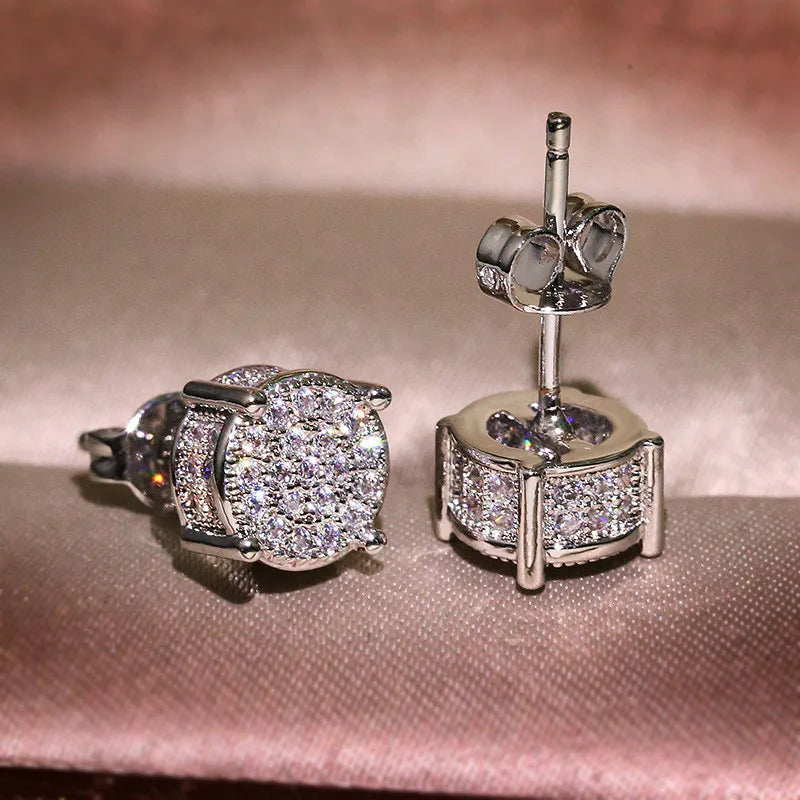 Earring White Gold Yellow Gold Color Wedding For Women