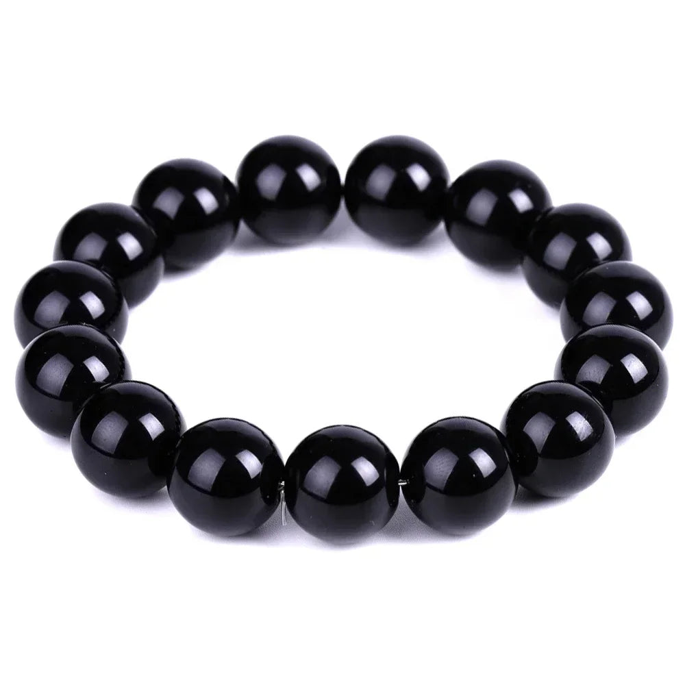 Black Natural Bracelets Women Men Jewelrys