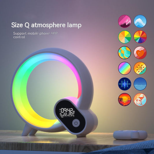 Light  Alarm Clock Bluetooth Audio Intelligent Wake-up Colorful Atmosphere Light