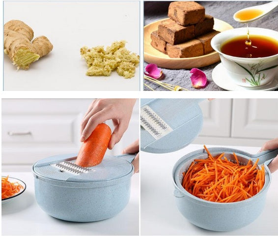 8 In 1 Mandoline Slicer Vegetable Slicer Potato Peeler Carrot Onion Kitchen