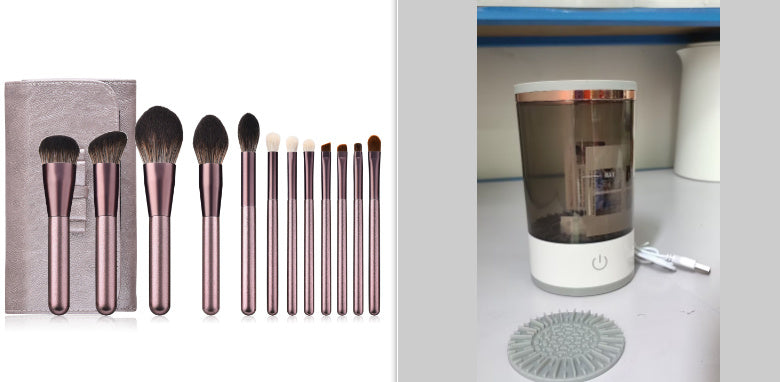 Women Eye Shadow Brush Cleaning Tool Portable Electric Machine With USB Charging Automatic Cosmetic Brush