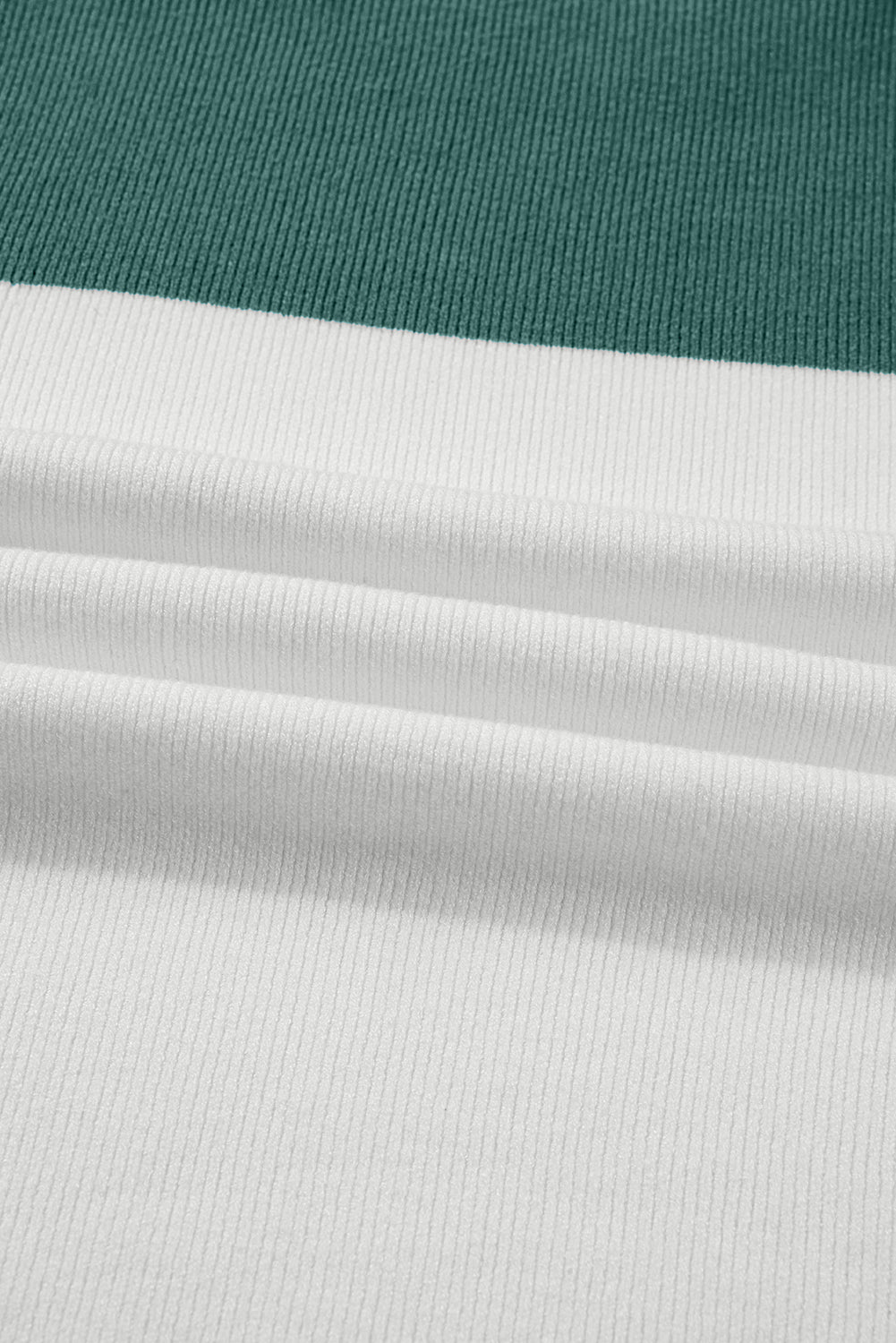 Green Colorblock Sweater