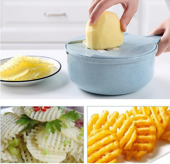 8 In 1 Mandoline Slicer Vegetable Slicer Potato Peeler Carrot Onion Kitchen