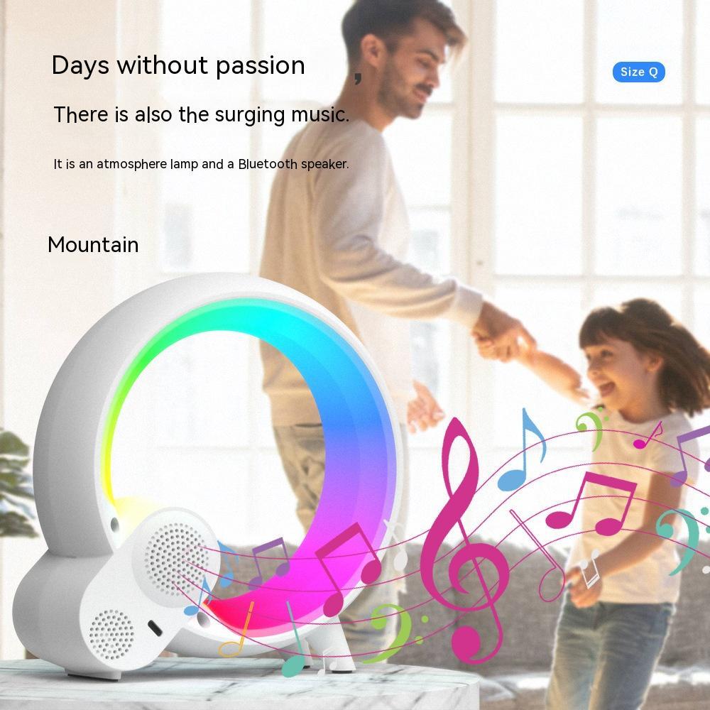 Light  Alarm Clock Bluetooth Audio Intelligent Wake-up Colorful Atmosphere Light