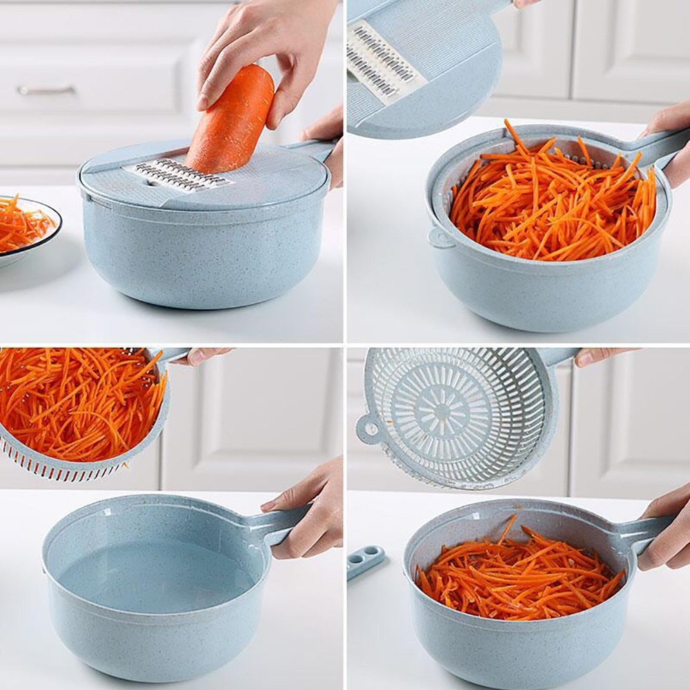 8 In 1 Mandoline Slicer Vegetable Slicer Potato Peeler Carrot Onion Kitchen