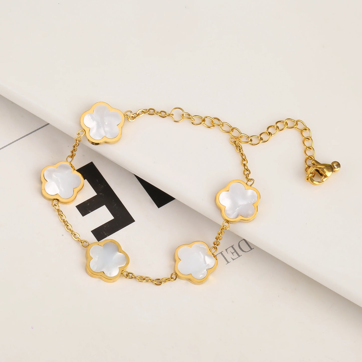 Gold Plated Stainless Steel Bracelet Women's Luxury