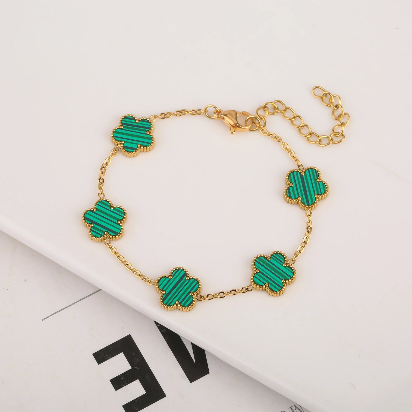 Gold Plated Stainless Steel Bracelet Women's Luxury