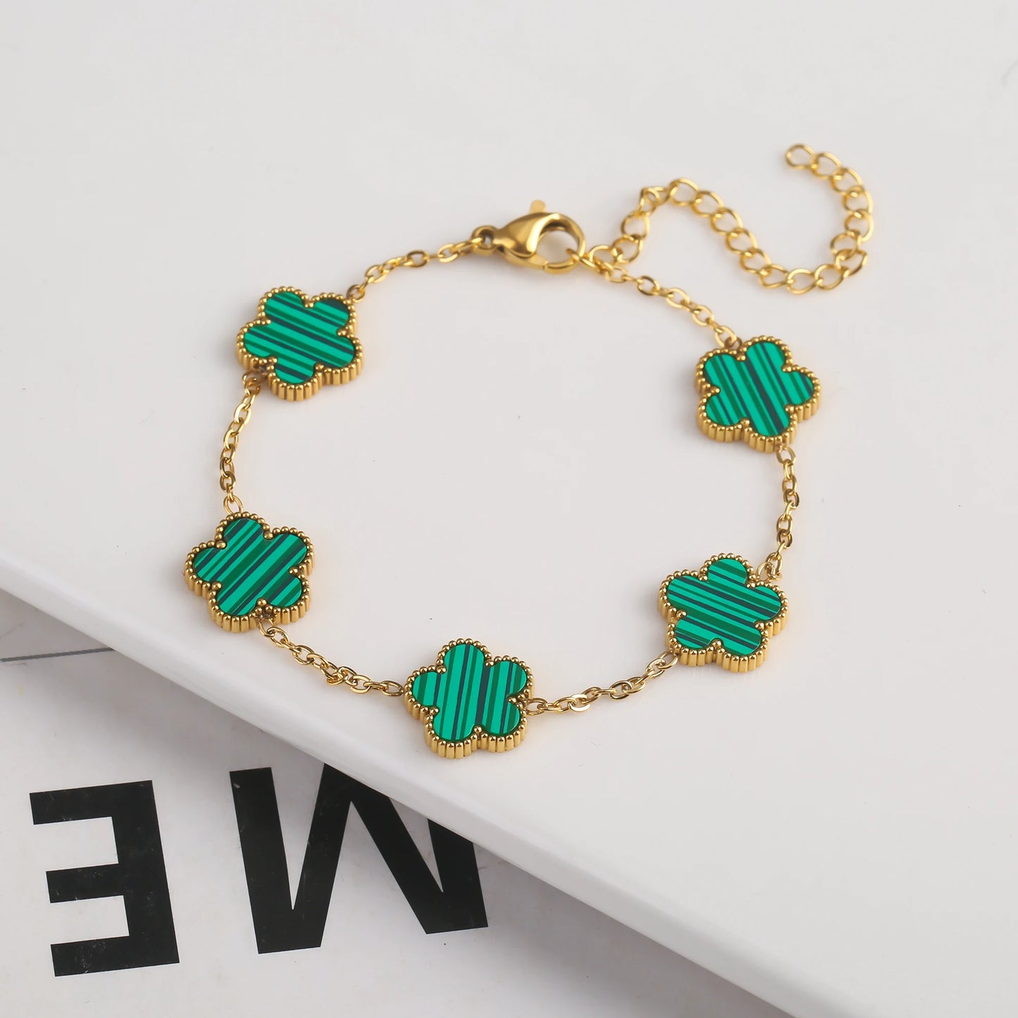 Gold Plated Stainless Steel Bracelet Women's Luxury