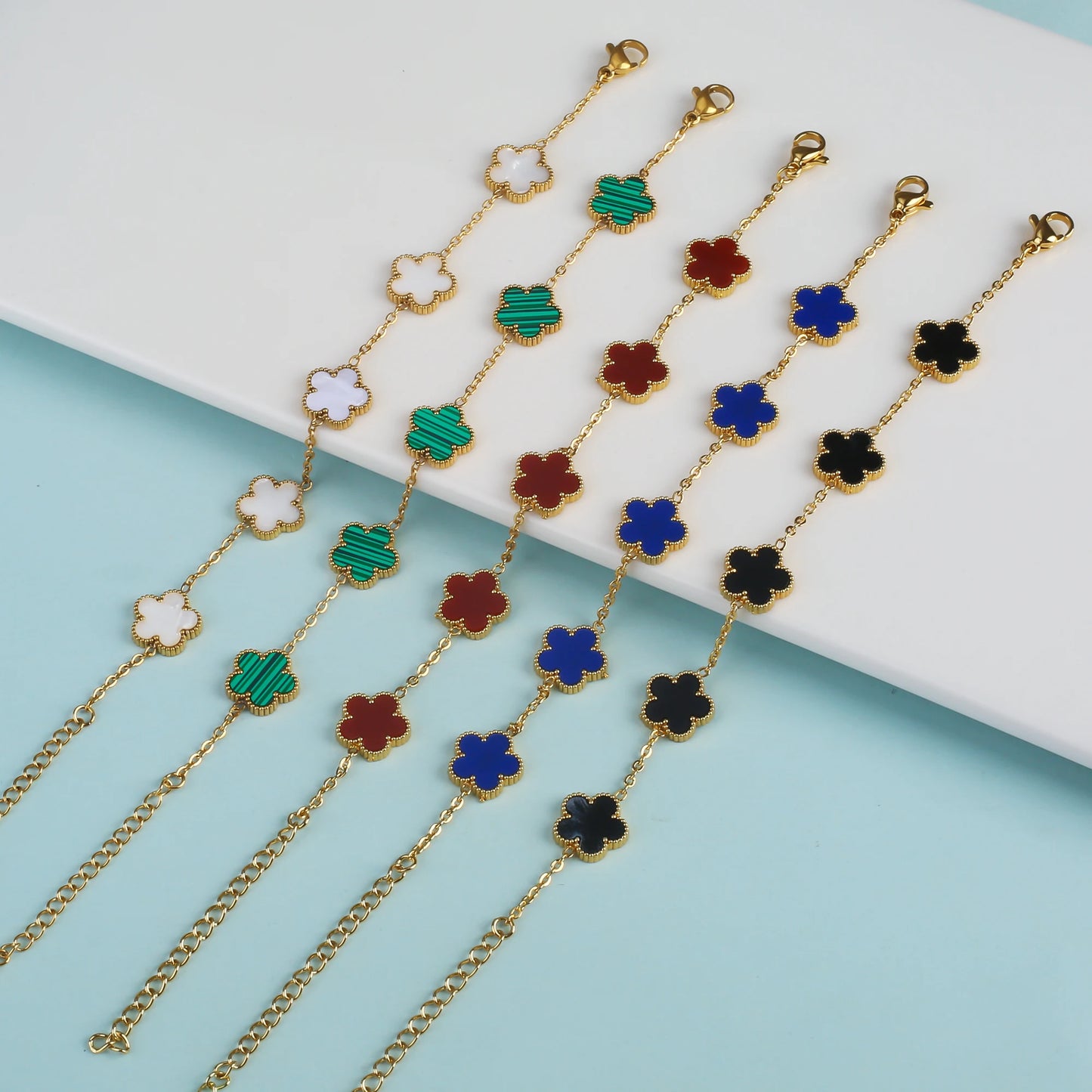 Gold Plated Stainless Steel Bracelet Women's Luxury