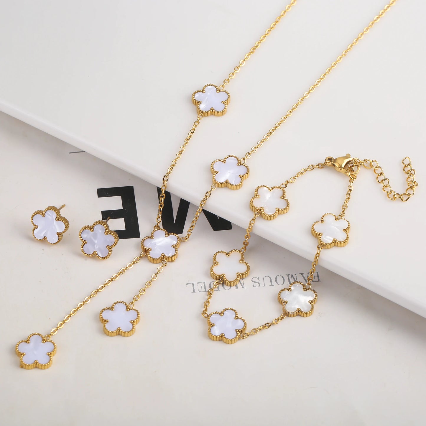 Gold Plated Stainless Steel Bracelet Women's Luxury
