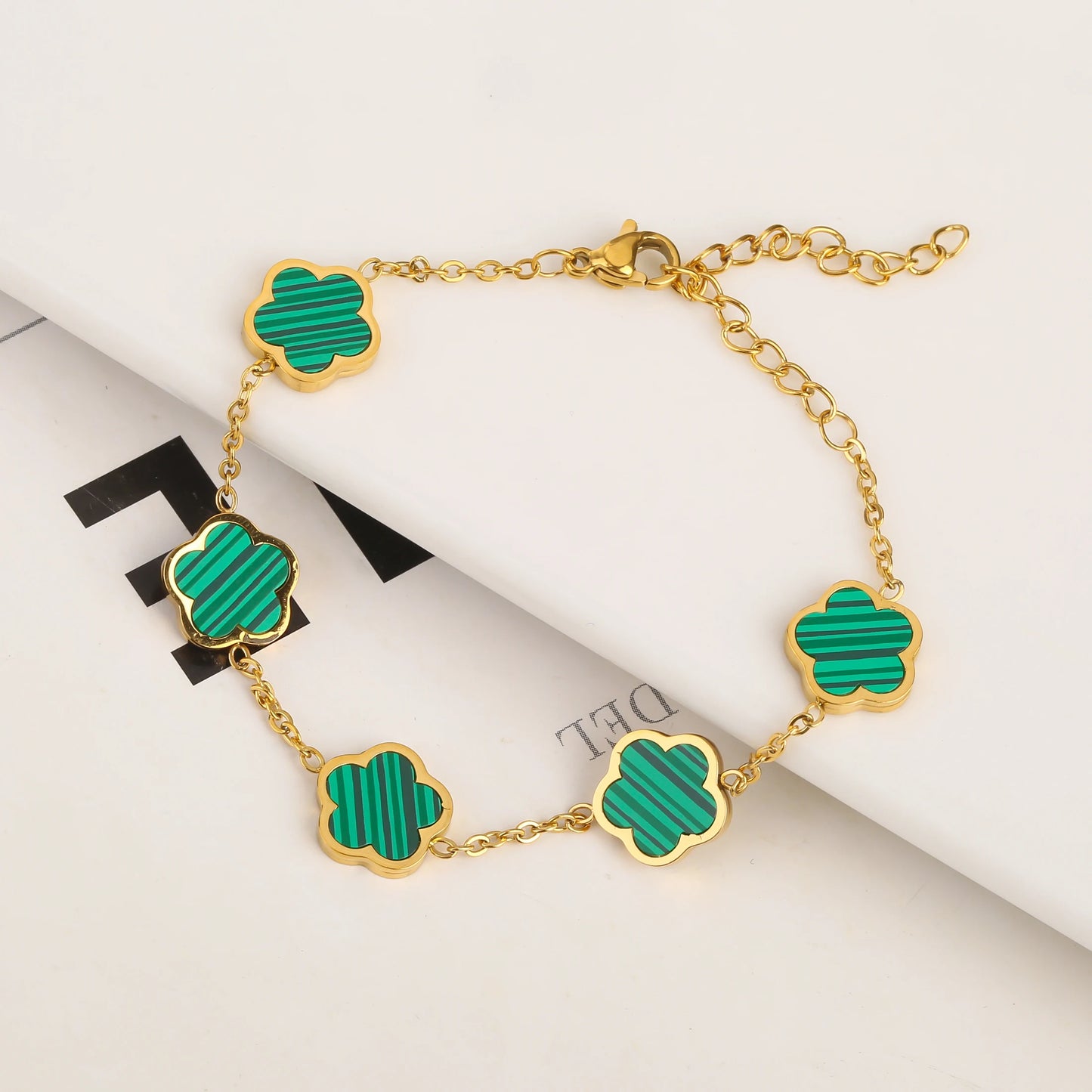 Gold Plated Stainless Steel Bracelet Women's Luxury