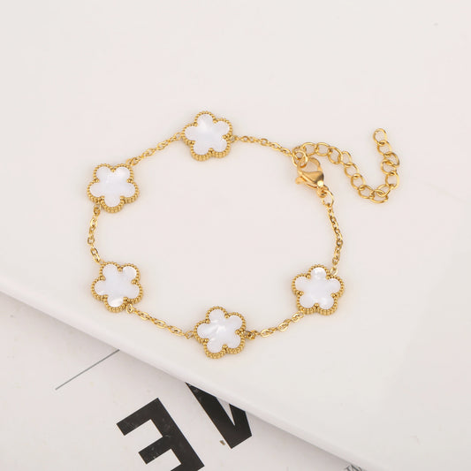 Gold Plated Stainless Steel Bracelet Women's Luxury