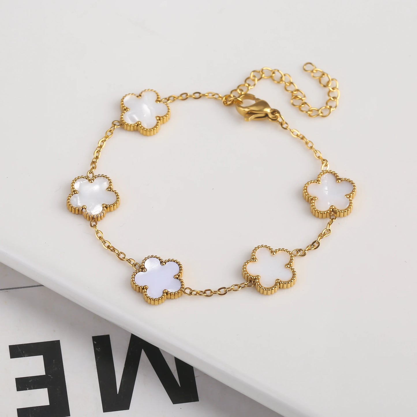 Gold Plated Stainless Steel Bracelet Women's Luxury