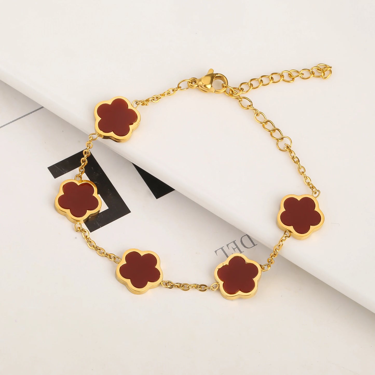 Gold Plated Stainless Steel Bracelet Women's Luxury