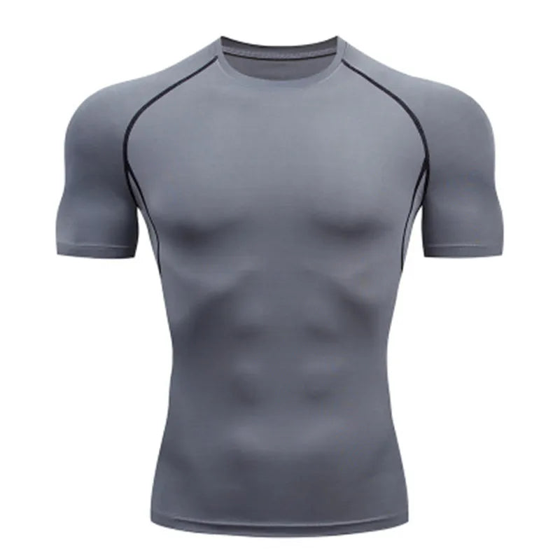 Men's T Shirt Outdoor Training Fitness Gym Jogging Running Sweatshirt