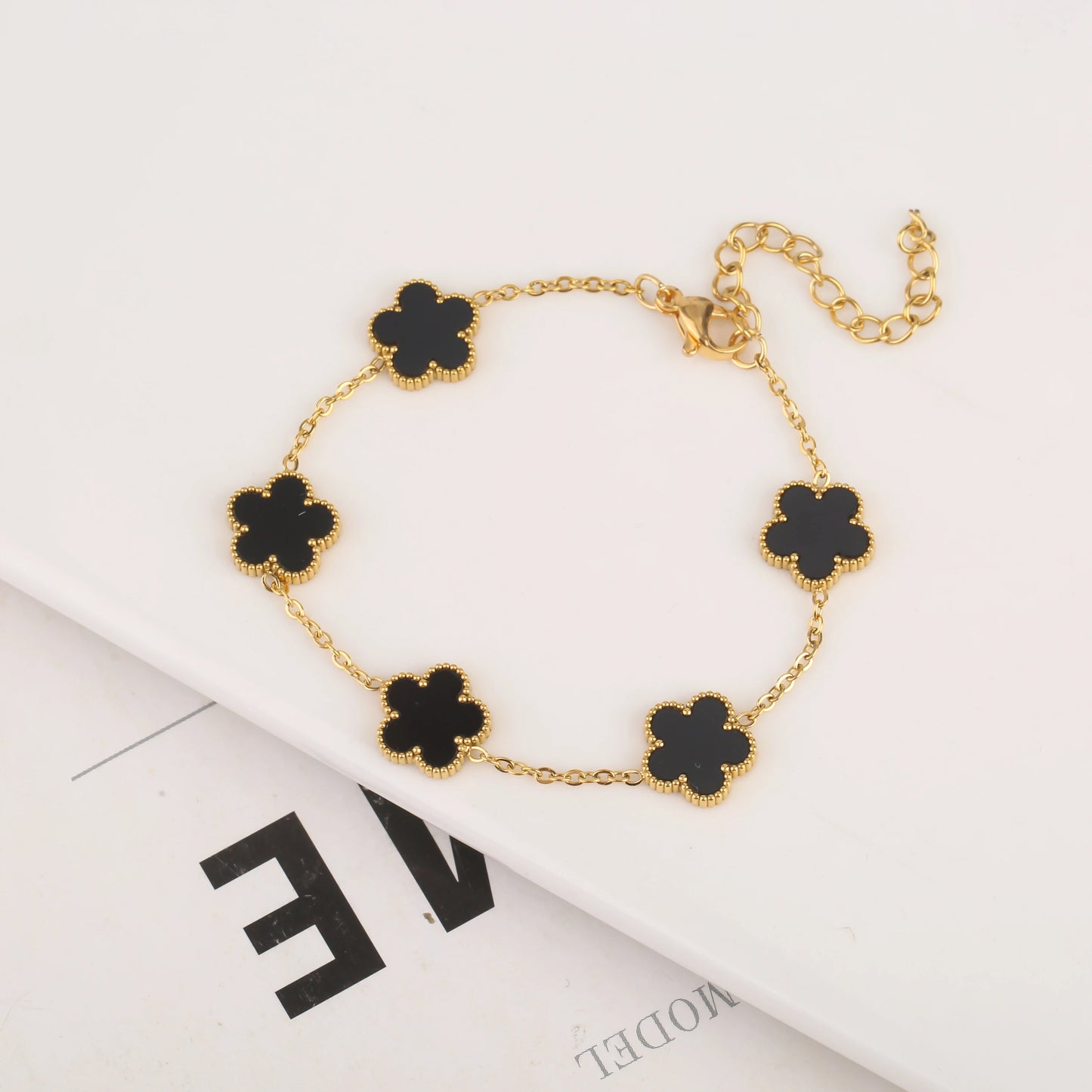 Gold Plated Stainless Steel Bracelet Women's Luxury