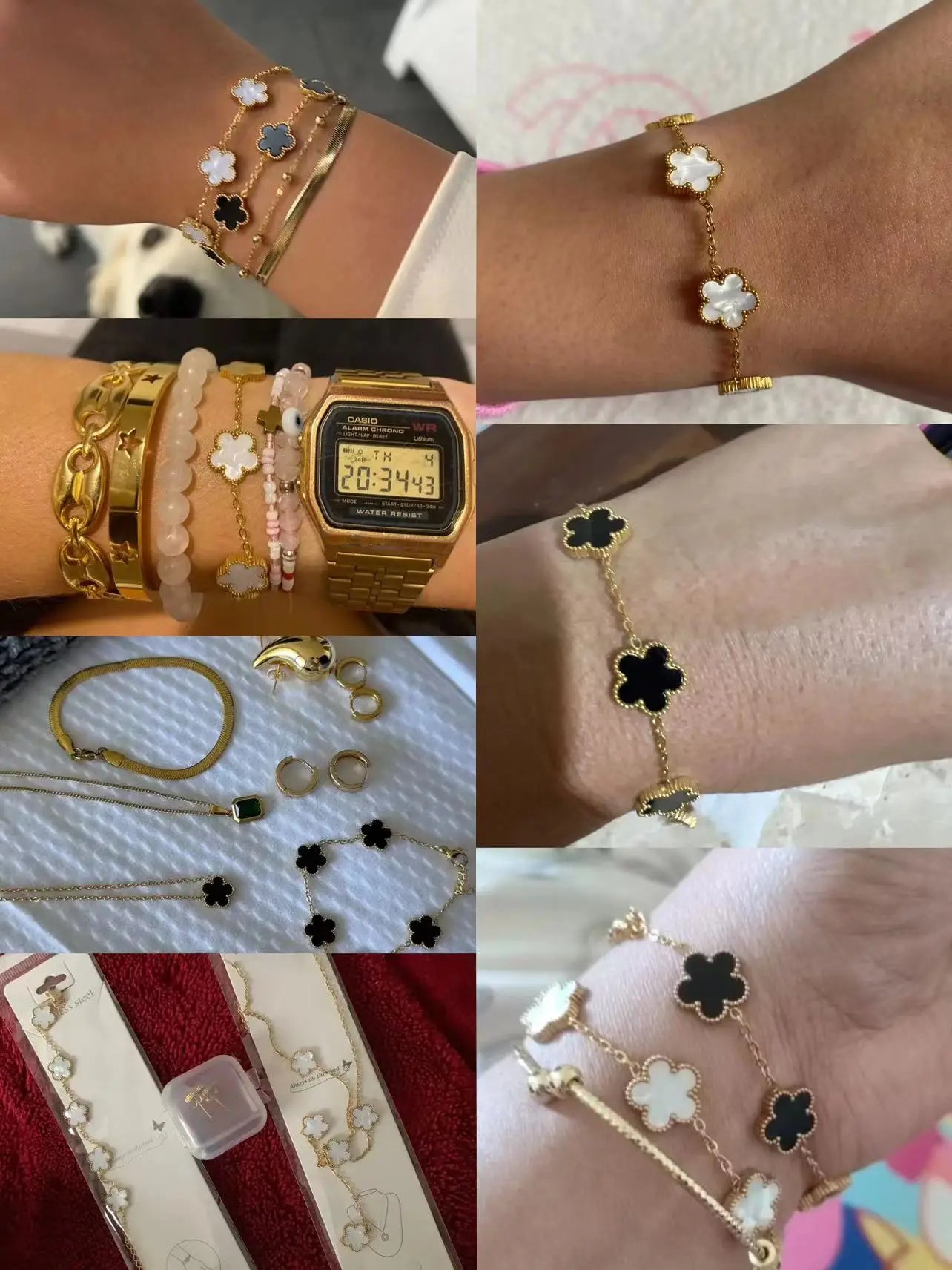 Gold Plated Stainless Steel Bracelet Women's Luxury