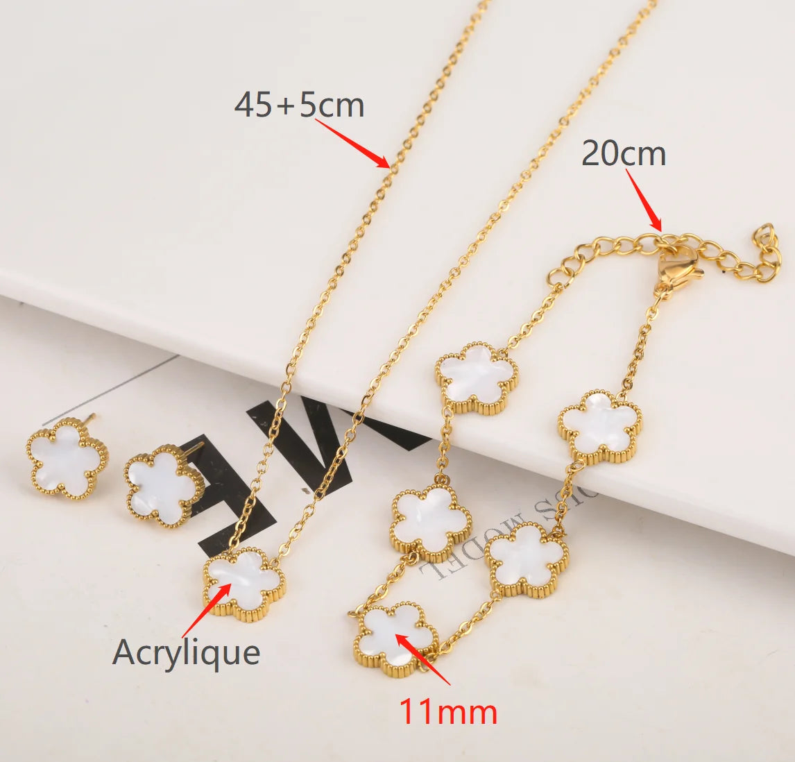 Gold Plated Stainless Steel Bracelet Women's Luxury