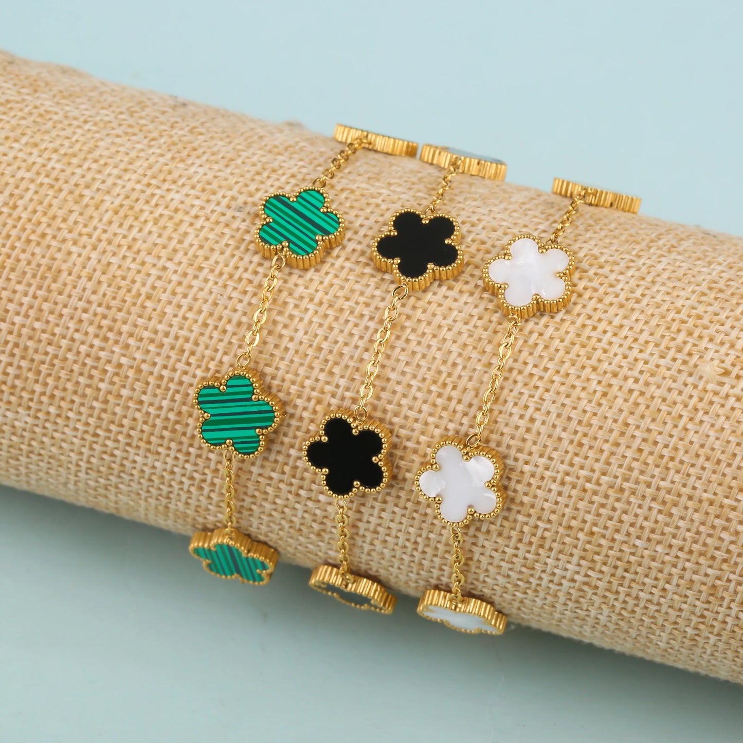 Gold Plated Stainless Steel Bracelet Women's Luxury